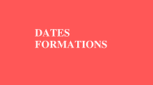 Dates des Formations